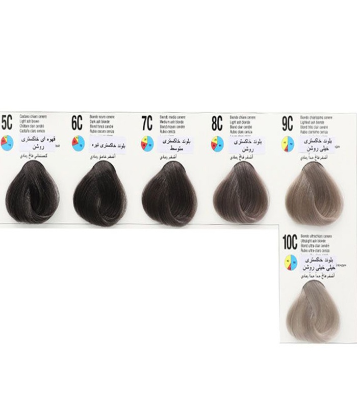 آکوارلی رنگ مو بلوند خاکستری تیره شماره C6