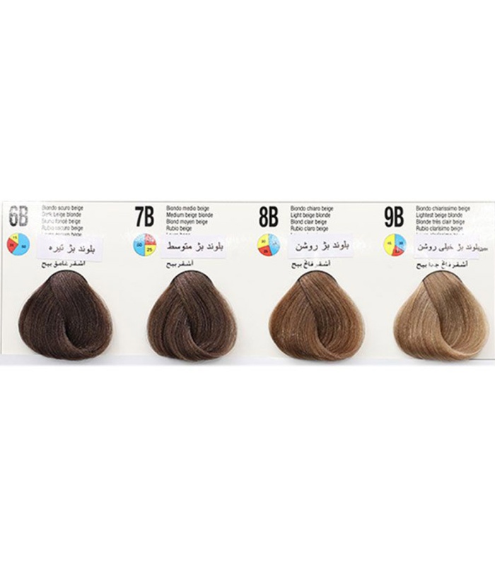 آکوارلی رنگ مو بلوند بژ روشن شماره 8B