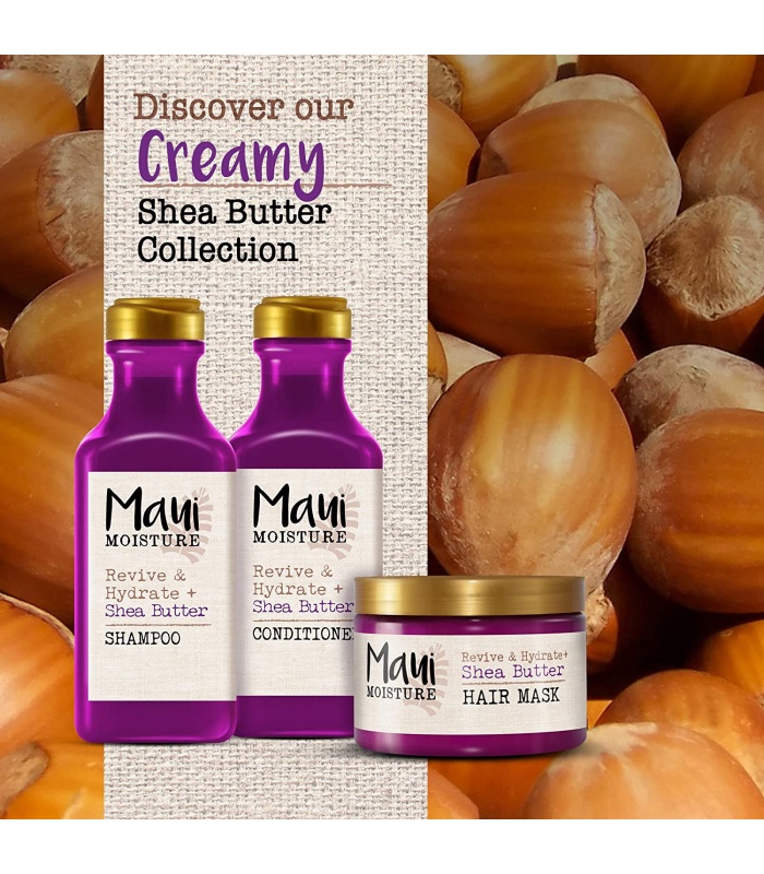 مائوئی شامپوبدون سولفات موهای خشک و آسیب دیده شی باتر ۳۸۵ میلی لیتر