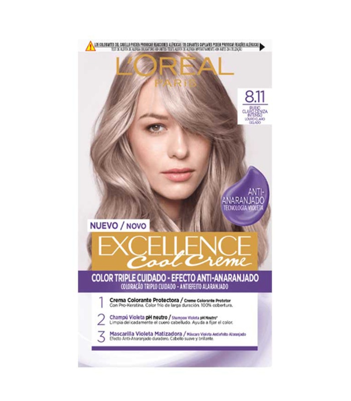 کیت رنگ مو لورآل 8.11 اکسلانس دودی نسکافه ای