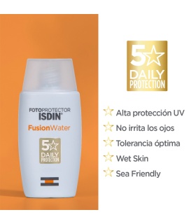 ضدآفتاب بی رنگ ایزدین فیوژن واتر  حجم 50 میلی لیتر