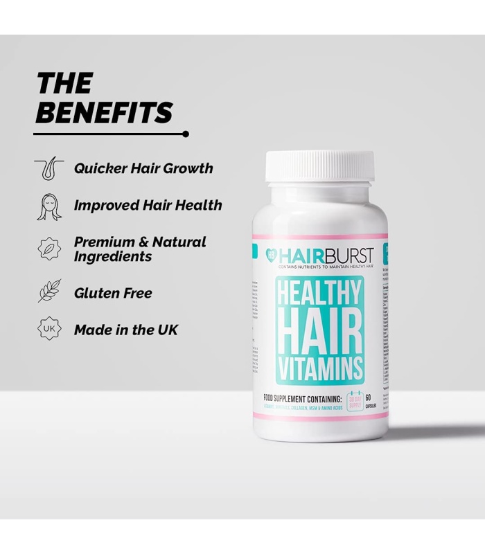 کپسول تقویت کننده موی هلثی هیر ویتامینز هیربرست 60عددی