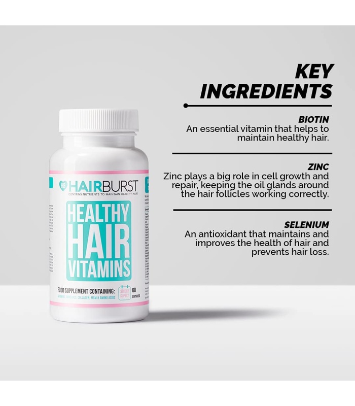 کپسول تقویت کننده موی هلثی هیر ویتامینز هیربرست 60عددی