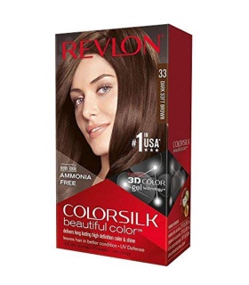 کیت رنگ مو بدون آمونیاک رولون شماره 33 قهوه ای ملایم حجم 59 میلی لیتر