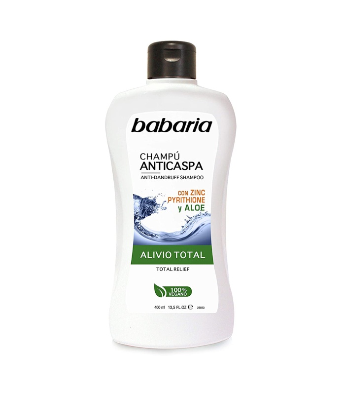 شامپو ضد شوره باباریا حاوی آلوئه ورا و زینک پریتیون 400 میلی لیتر