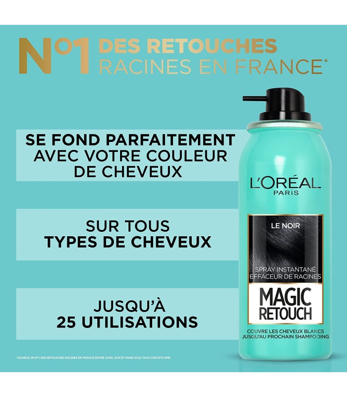 اسپری کانسیلر ریشه مو لورآل قهوه ای Magic Retouch حجم 75 میلی لیتر