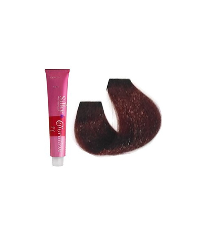 رنگ موی سیلکی شماره 55.66 قهوه ای قرمز شدید روشن