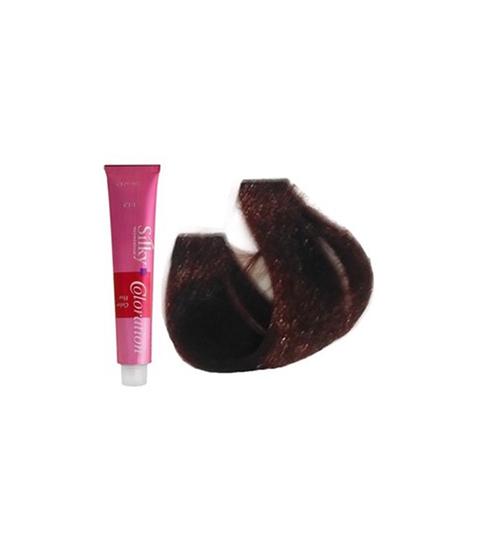 رنگ موی سیلکی شماره 5.62 قهوه ای ارغوانی قرمز روشن