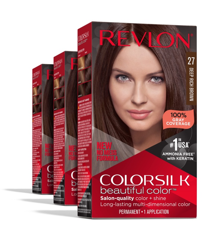 کیت رنگ مو بدون آمونیاک رولون شماره 27قهوه ای تیره حجم 59 میلی لیتر