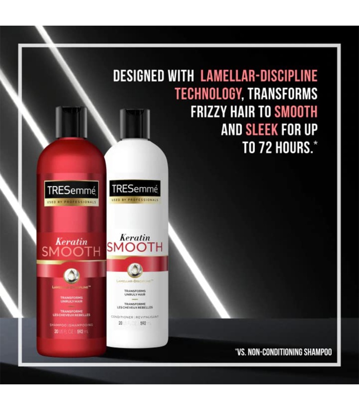 شامپو کراتین اسموت ترزمه Tresemme Keratin Smooth Shampoo 592ml