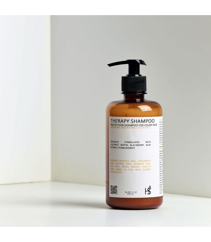 شامپو تراپی محافظ موهای رنگ شده بدون سولفات  اچ اس 5 (HS5) 500ml