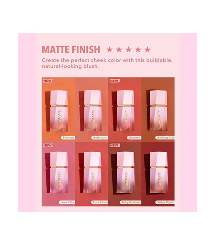 رژگونه مایع شیگلم مدل SHEGLAM Liquid Blush Hush Hush