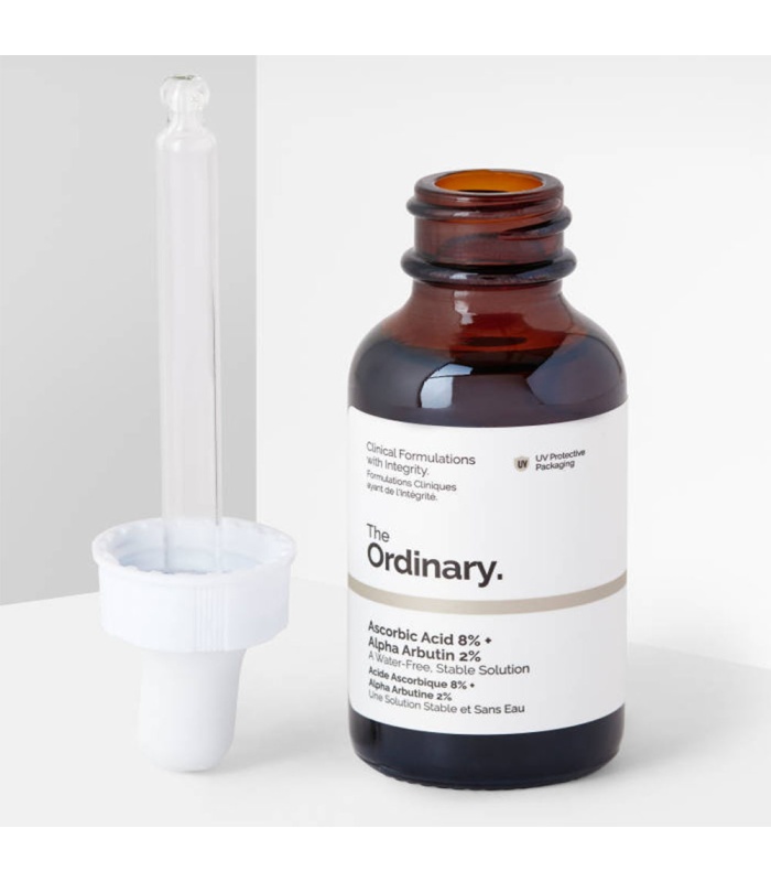 سرم اسکوربیک ۸% و آلفا آربوتین ۲% اوردینری the ordinary Ascorbic Acid 8% + Alpha Arbutin 2%
