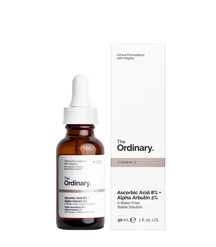 سرم اسکوربیک ۸% و آلفا آربوتین ۲% اوردینری the ordinary Ascorbic Acid 8% + Alpha Arbutin 2%
