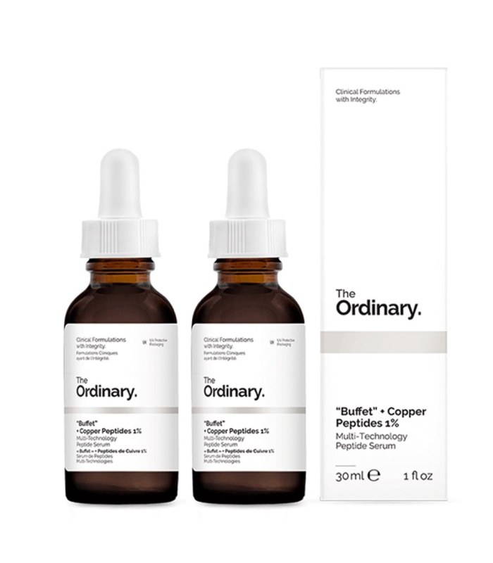 سرم بافت کوپر اوردینری ضد چروک و جوانساز پوست The Ordinary Buffet Copper Peptides 1%