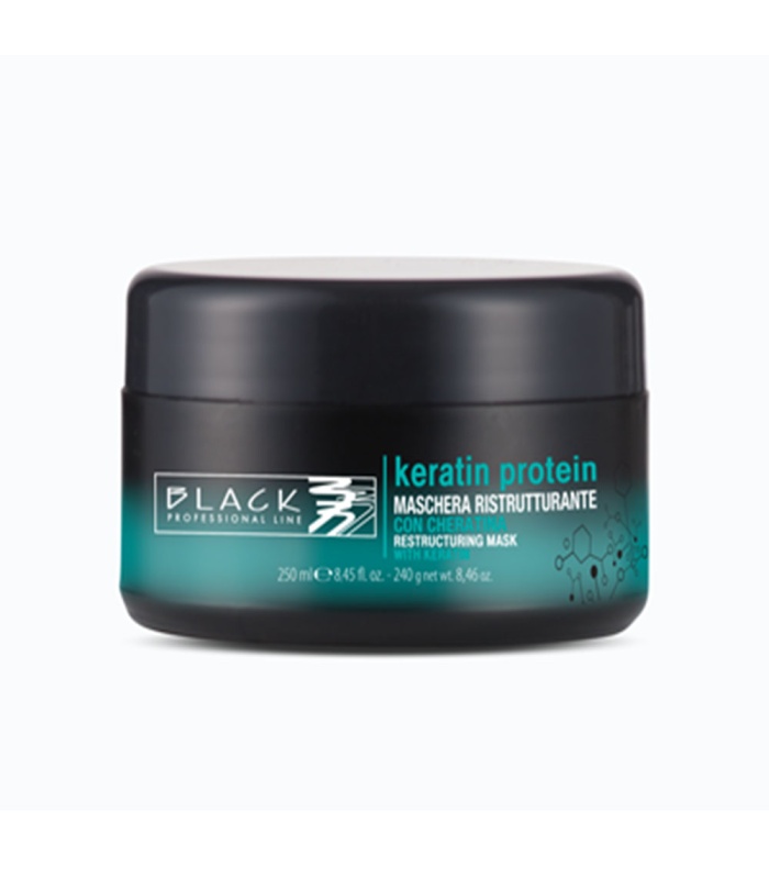ماسک بازسازی کننده مو بلک پروفشنال لاین مدل کراتین پروتئین  Black Professional حجم 250میی لیتر