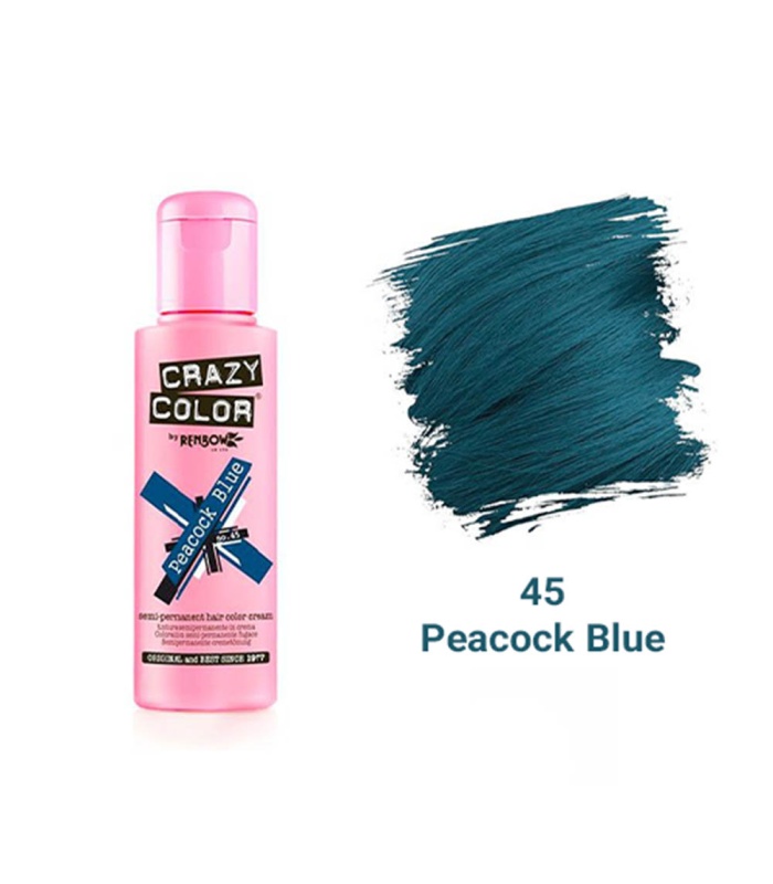 رنگ فانتزی کریزی‌کالر شماره 45 (Peacock Blue)