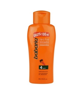 شیر برنزه کننده باباریا حاوی روغن هویج اس پی اف 4- 300 میلی لیتر