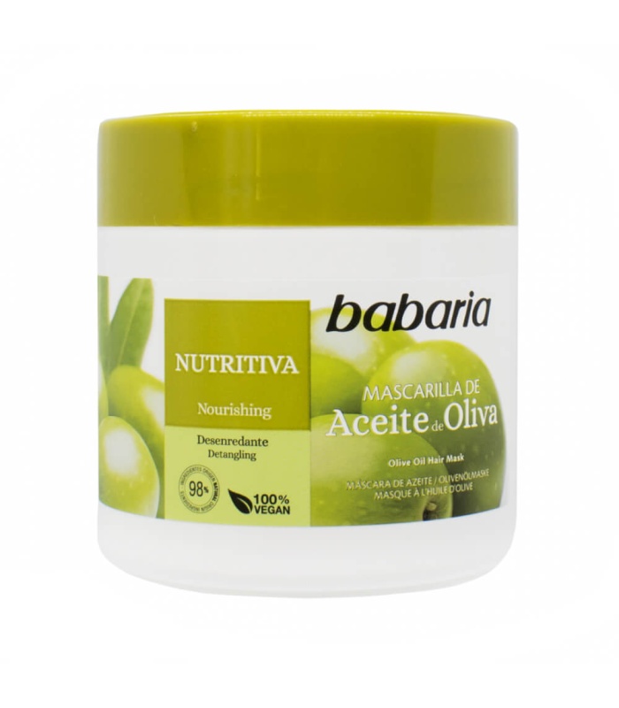 ماسک مو باباریا مغذی حاوی زیتون حجم 400 میلی لیتر