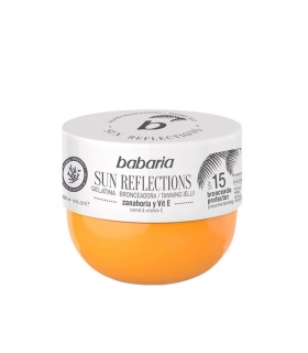 ژل برنز کننده بدن SPF15 باباریا babaria مدل هویج و نارگیل حجم 300 میلی لیتر