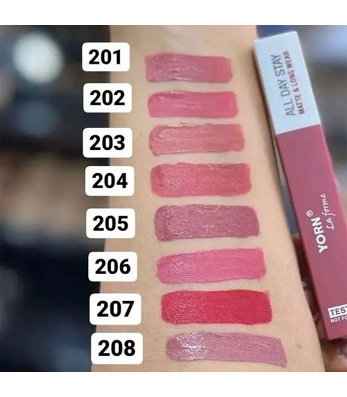 رژلب مایع یورن مدل ALL DAY STAY شماره 205