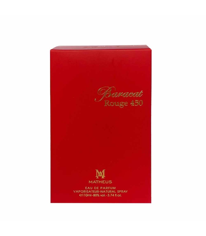 عطرمتئوس (Matheus) مدل باکارات رژ 540 (Bacarat rouge) حجم 110 میلی لیتر