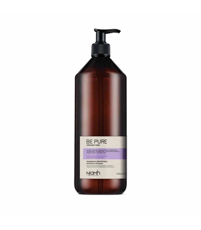 شامپو مناسب موهای رنگ شده و دکلره فاقد سولفات بی پیور(BePure)  حجم 1000 میلی لیتر