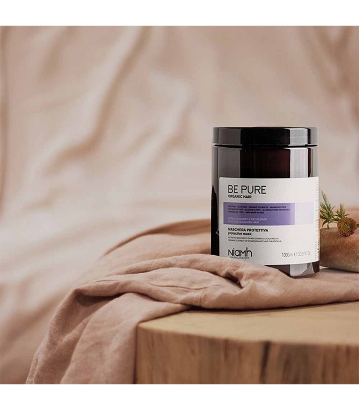 ماسک محافظت کننده موهای رنگ شده و دکلره شده بی پیور (BePure) بدون سولفات حجم1000 میلی لیتر