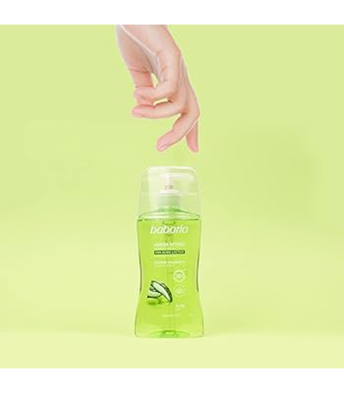 ژل بهداشتی بانوان باباریا (Babaria)حاوی آلوئه ورا حجم 300 میلی لیتر