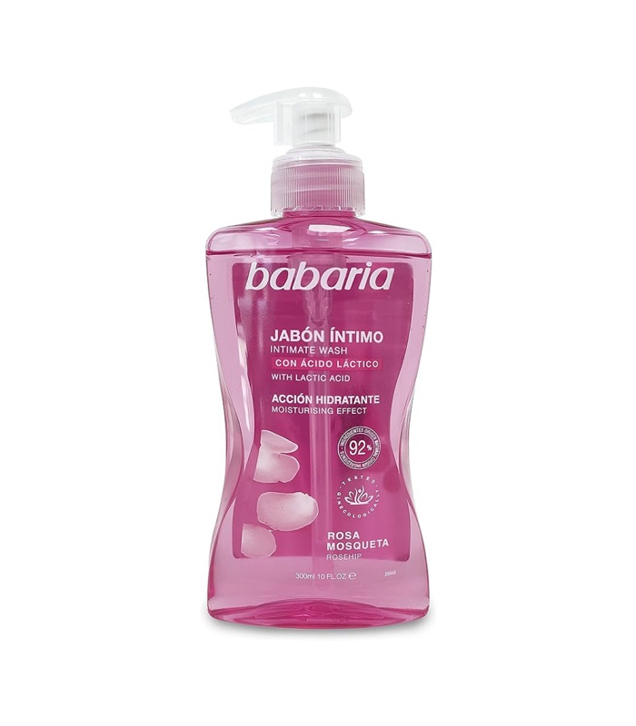 ژل بهداشتی بانوان باباریا(Babaria) حاوی روغن گل رز حجم 300 میلی لیتر