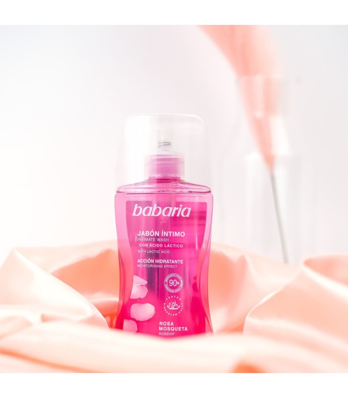 ژل بهداشتی بانوان باباریا(Babaria) حاوی روغن گل رز حجم 300 میلی لیتر
