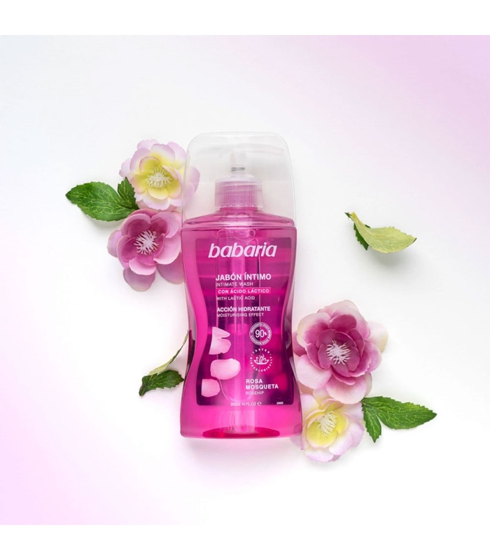 ژل بهداشتی بانوان باباریا(Babaria) حاوی روغن گل رز حجم 300 میلی لیتر