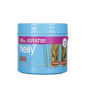 ماسک تقویت کننده و تثبیت کننده موهای رنگ شده عصاره گندم نلی(Nelly)حجم 300میلی لیتر