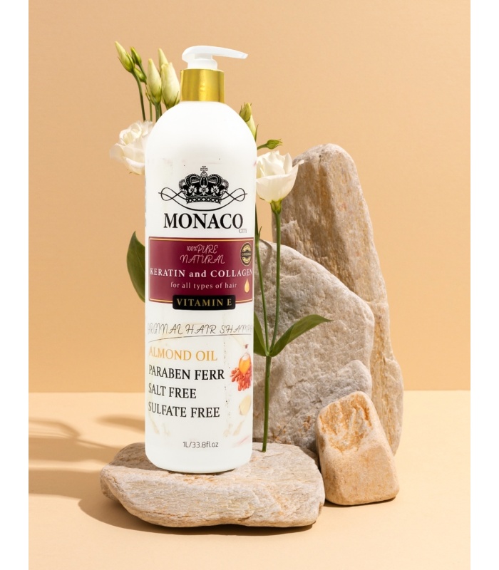 شامپوکراتین وکلاژن بدون سولفات موناکو (Monaco) 1000 میلی لیتر