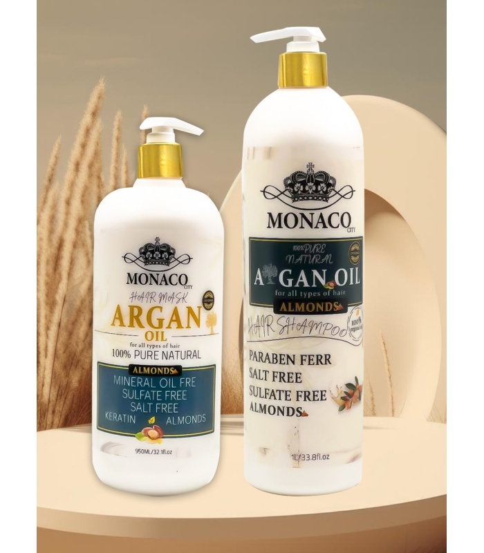 ماسک مو آرگان اویل بدون سولفات موناکو (Monaco) 950میلی لیتر