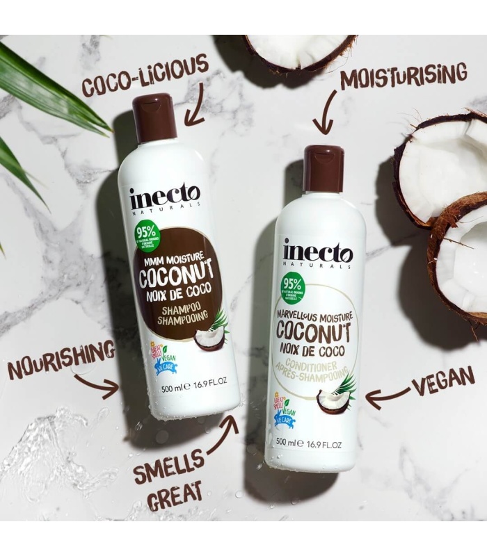 شامپو نارگیل اینکتو مخصوص موهای خشک (Inecto Coconut Shampoo)حجم 500میلی لیتر