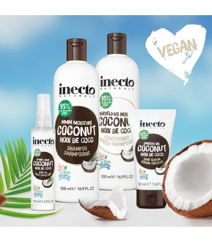 شامپو نارگیل اینکتو مخصوص موهای خشک (Inecto Coconut Shampoo)حجم 500میلی لیتر