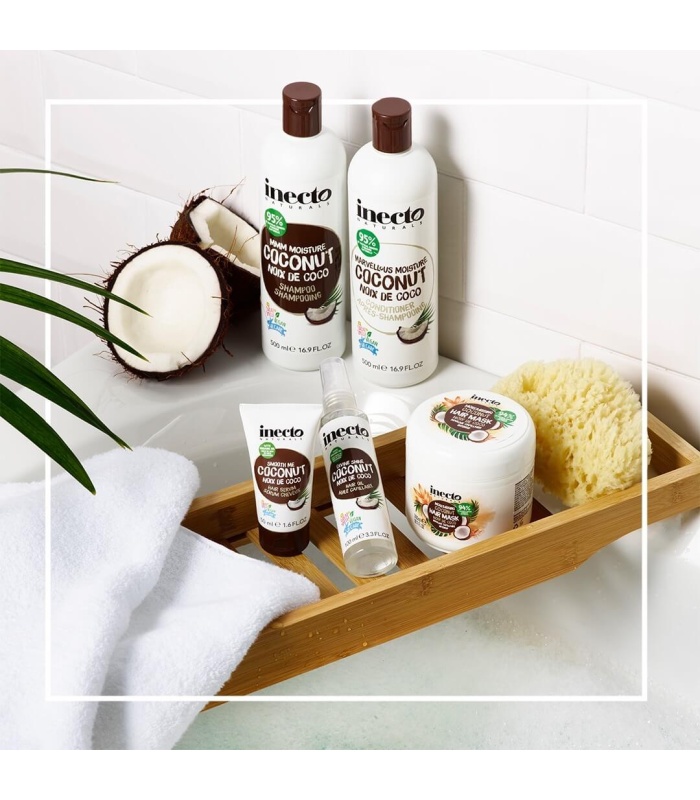 شامپو نارگیل اینکتو مخصوص موهای خشک (Inecto Coconut Shampoo)حجم 500میلی لیتر