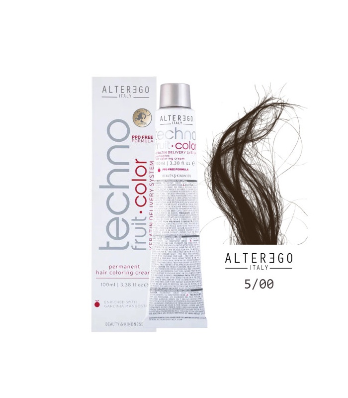 رنگ مو تکنو آلترگو5.00  بلوطی روشن عمیق (Alterego Techno)