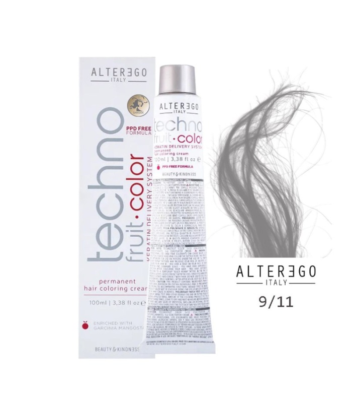 رنگ مو تکنو آلترگو 9.11 بلوند خاکستری(بژ)روشن شدید (Alterego Techno)