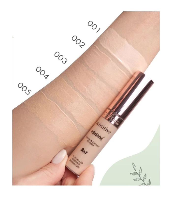 کانسیلر 3 در 1 فول کاور تاپ فیس شماره 001 (Topface)