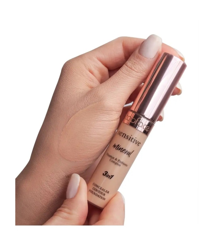 کانسیلر 3 در 1 فول کاور تاپ فیس شماره 002 (Topface)