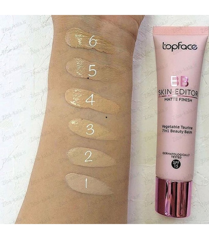 بی بی کرم تاپ فیس (topface)مدل skin editor matteشماره 004 حجم 30 میلی لیتر
