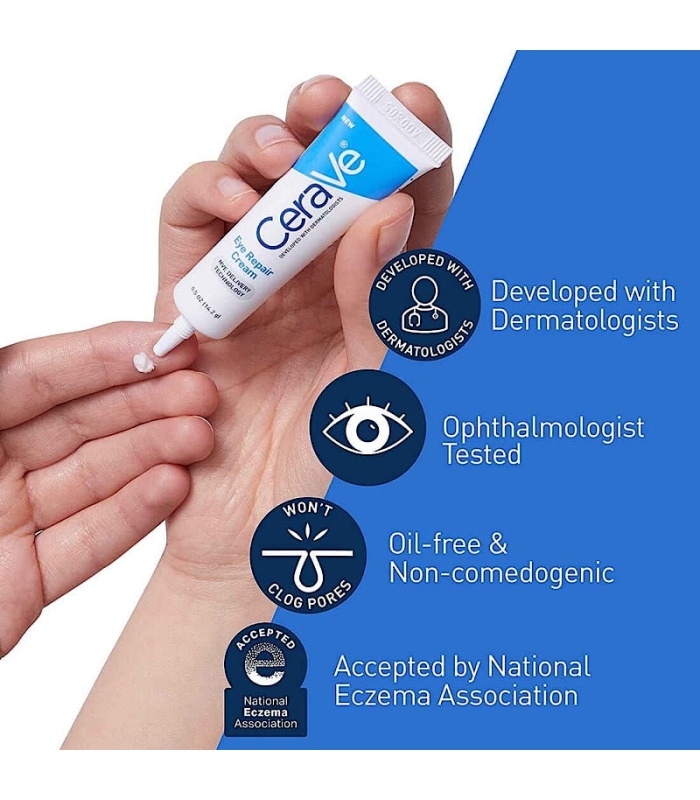 کرم دور چشم ترمیم کننده و روشن کننده سراوی (CeraVe Eye Repair Cream,14.2 g)