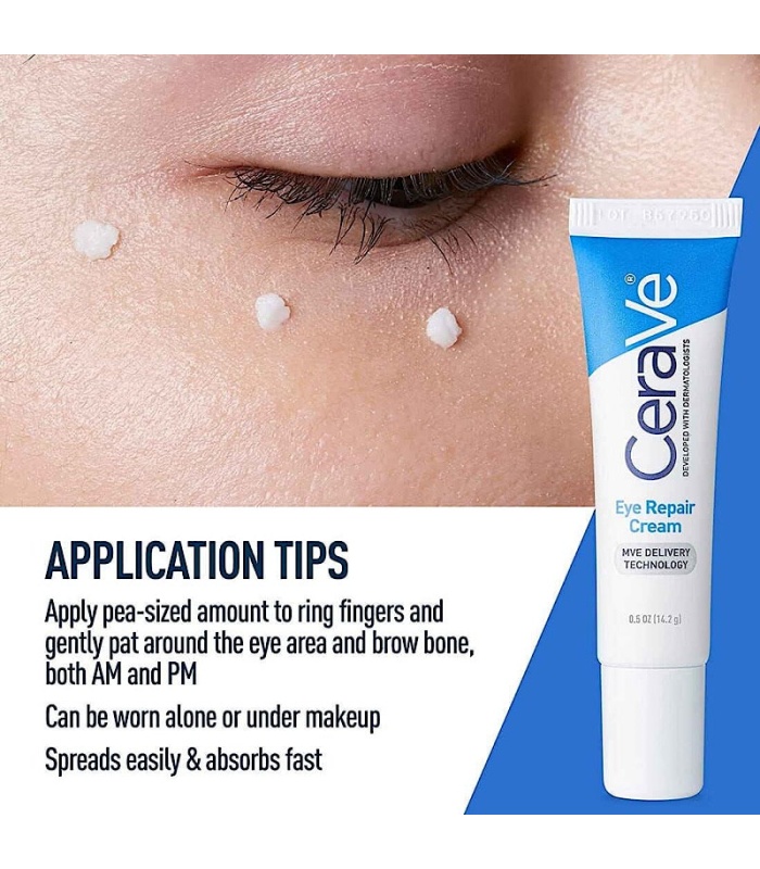 کرم دور چشم ترمیم کننده و روشن کننده سراوی (CeraVe Eye Repair Cream,14.2 g)