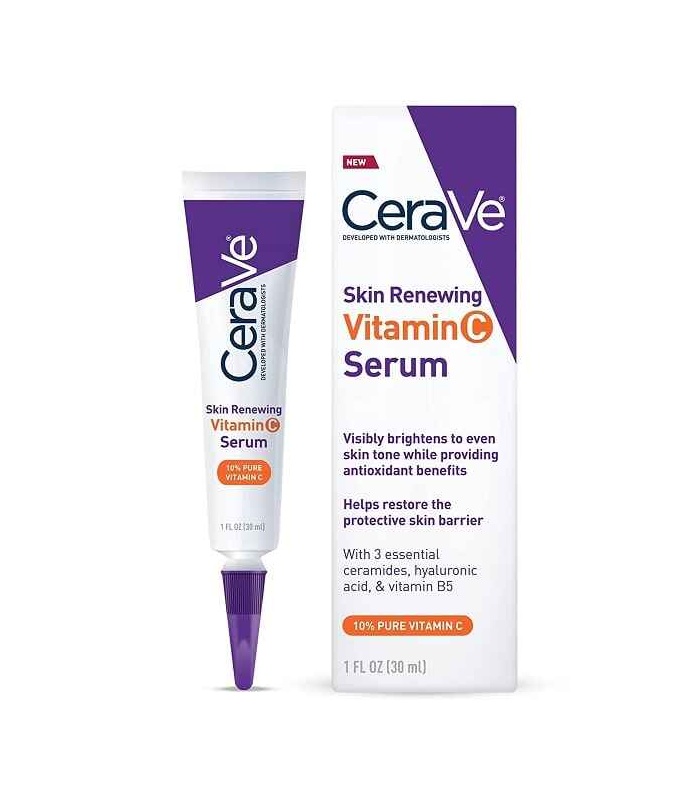 سرم ویتامین سی سراوی CeraVe مدل Skin Renewing حجم ۳۰ میلی لیتر