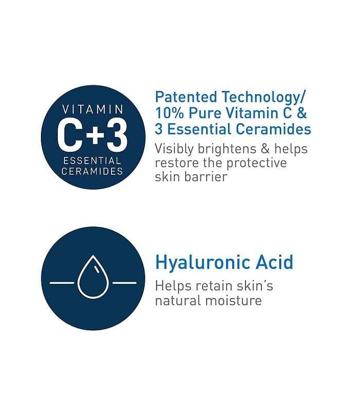 سرم ویتامین سی سراوی CeraVe مدل Skin Renewing حجم ۳۰ میلی لیتر