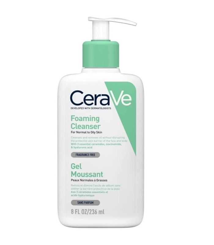 فوم شوینده پوست نرمال تا چرب صورت سراوی(Cerave) 236 میلی لیتر