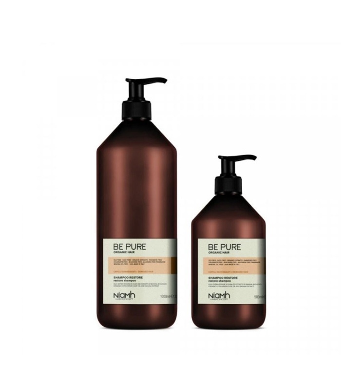 شامپو بازسازی و احیا مو بی پیور(BePure) بدون سولفات حجم 1000 میلی لیتر