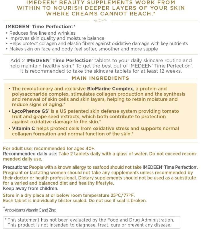 قرص جوانساز ایمدین Imedeen مدل تایم پرفکشن Time Perfection تعداد 120 عددی